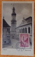 Maximum Hungary Sopron Varostorony Tower 1948 - Maximum Cards & Covers