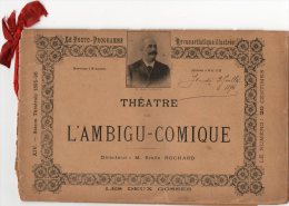 - REVUE Artistique THEATRE De L'AMBIGU-COMIQUE - Les Deux Gosses 1896 -  203 - Theatre, Fancy Dresses & Costumes