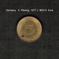 GERMANY    5  PFENNIG  1977 J  (KM # 107) - 5 Pfennig