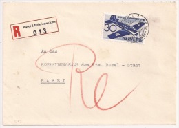 B87 - Recommandé BASEL 1 Briefannahme - 1944 - - Covers & Documents