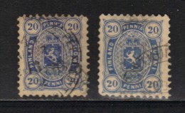 FINLANDE N° 16 A Obl. 2 Nuances - Used Stamps