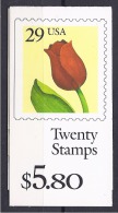 UnitedStates1991: Scott Booklet BK185mnh** Complete Booklet With All Mnh**stamps  TULIPS - 1981-...