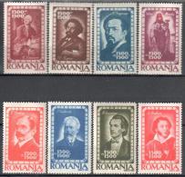 Romania 1947  Famous People  Mi 1048-1055 - MNH (**) - Ongebruikt