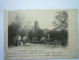 LECTOURE  (Gers)  :  Promenade Du  BASTION    1902 - Lectoure