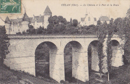 18 / CULAN / LE CHATEAU ET LE PONT DE LA ROUTE - Culan