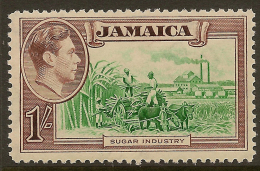 JAMAICA 1938 1/- KGVI SG 130 UNHM ZC321 - Jamaica (...-1961)