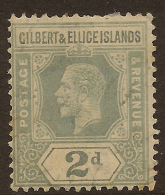 GILBERT & ELLICE 1912 2d KGV SG 14 HM ZC414 - Gilbert & Ellice Islands (...-1979)