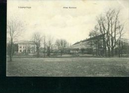 Litho Lippspringe Altes Kurhaus Bäume Sw 24.8.1908 Nach Brelingen - Bad Lippspringe