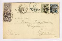 1899 - CP De MONACO Pour EGER (HONGRIE) - Andere & Zonder Classificatie