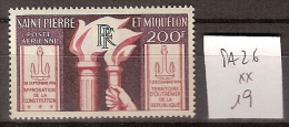 Saint Pierre Et Miquelon PA 26 ** Côte 19 € - Unused Stamps