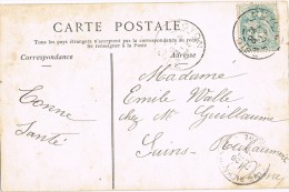 5483. Postal NOYON (Oise) 1905, Eune Maman Et Fils - 1900-29 Blanc