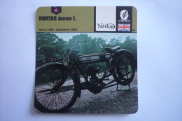 Transports - Sports Moto - Carte Fiche Moto - Norton James L - Né En 1869 Decede En 1925 ( Description Au Dos - Motorradsport