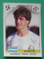 RICARDO OMAR GIUSTI ARGENTINA ITALY 1990 #218 PANINI FIFA WORLD CUP STORY STICKER SOCCER FUSSBALL FOOTBALL - English Edition