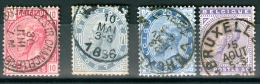 N° 38-41 Obl - 1883 - 1883 Léopold II