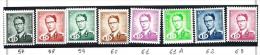 FILATELIA - BELGIO - SERVIZIO - ANNO 1954/1970  - 8 VALORI NUOVI ** MNH - UNIF. 57/63 - Sonstige & Ohne Zuordnung