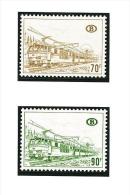 FILATELIA - BELGIO - SERVIZIO PACCHI POSTALI PARCEL POST - ANNO 1972/73  - 2 VALORI NUOVI ** MNH - UNIF. 423/424 - Sonstige & Ohne Zuordnung