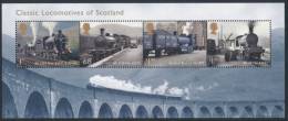 GREAT BRITAIN 2012, Classic Locomotives Of Scotland Minisheet** - Hojas Bloque