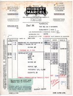 Facture - Maison Robert Marcel, Outillage, Quincaillerie En Gros, Avenue Parmentier, Paris - 1952 - Drogisterij & Parfum