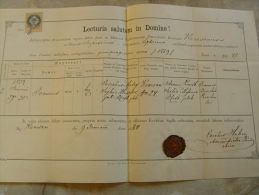 Slovakia -Zilina- KVACANY - 1884 - Kvacsan - Josephus Matay - Sophia Heszter   TM015.4 - Birth & Baptism