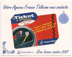 Ticket PR08G   -   Compteur 1   Dans Son Encart   Neuf - Tickets FT