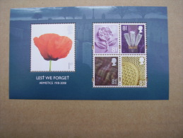 GB  2008  LEST WE FORGET 3rd Issue MINISHEET Five Stamps MNH. - Blocs-feuillets