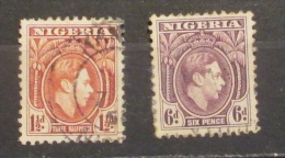 Nigeria 1938 King George Three Halpence And Six Pence - Nigeria (...-1960)