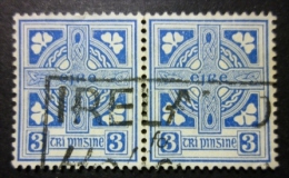 EIRE 1941-44: YT 83 / Mi 76 I X / Hib D24 I / Sc 114 / SG 119, Wmk E, Pair, O - FREE SHIPPING ABOVE 10 EURO - Used Stamps