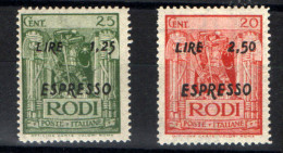 OCCUPAZIONE TEDESCA DELL´EGEO 1943 PITTORICA  ESPRESSI ** MNH - Egée