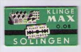 LAMETTA DA BARBA - KLINGE MAX SOLINGEN - ANNO ? - Razor Blades