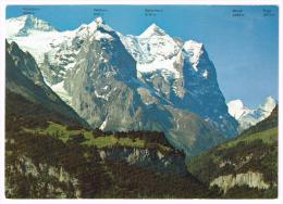 M340 Hasliberg - Wetterhorngruppe Mit Monch Und Eiger - Rosenhorn - Wellhorn / Non Viaggiata - Hasliberg