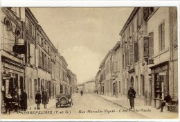 Carte Postale Ancienne Negrepelisse - Rue Marcelin Vigulé. Côté Porte Haute - Negrepelisse