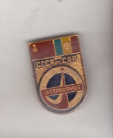 USSR Romania Old  Pin Badge  - Intercosmos - Space