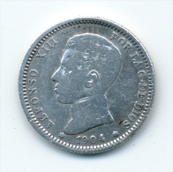 Espagne 1 Peseta 1904 Alfonso XIII - Andere & Zonder Classificatie