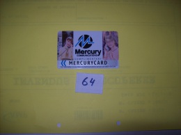 MERCURY CARDS  -communications Internationales - Complimentary- Voir Photo (64) - [ 4] Mercury Communications & Paytelco