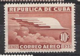 CUBA  1936  10 C   AIR   MH - Ungebraucht