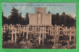 VIENNE LE CHATEAU - LE CIMETIERE NATIONAL - MONUMENT DE LA GRURIE - Carte écrite - Monumenti Ai Caduti