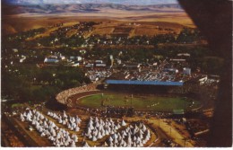 Pendleton OR Oregon, Round-Up Aerial View, Indian Teepees, Rodeo, C1940s/50s Vintage Postcard - Otros & Sin Clasificación