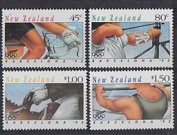 NEW ZEALAND, J.O. BARCELONA92 4V NEUFS *** (MNH SET) - Ete 1992: Barcelone