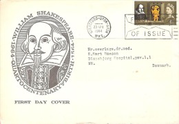 GREAT BRITAIN  #LETTERS FROM YEAR 1964 SEND TO DENMARK - Covers & Documents