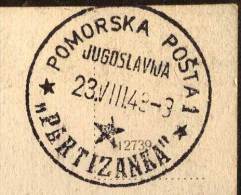 YUGOSLAVIA - JUGOSLAVIA - MARITIME MAIL S/S "PARTIZANKA"  FIUME - POMORSKA POSTA No.1 - 1948 - RARE - Briefe U. Dokumente