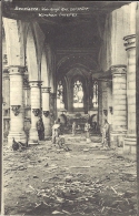BECELAERE - Zonnebeke - Von Engl. Art. Zerstört - Kirche Inneres - Guerre 1914-18 Oorlog - Duitse Feldpost - Zonnebeke