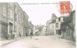 CPA : LES AIX-D'ANGILLON  (Cher) - Route De Rians - Gendarmerie -  Animée - A Circulé  - 1908 - - Les Aix-d'Angillon