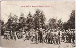 Camp Life Of National Guards Peoria Illinois Unused Ungelaufen - Peoria