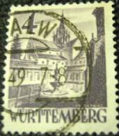 Wurttemberg 1948 Building 4pf - Used - Württemberg