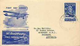 1958 30th Ann. First Tasman Crossing  Kingsford-Smith - Airmail