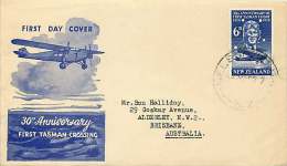 1958 30th Ann. First Tasman Crossing  Kingsford-Smith - Luchtpost