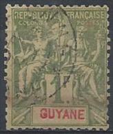 Guyane N° 42  Obl. - Gebruikt