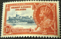 Gilbert And Ellice Islands 1935 King George V Silver Jubilee 1.5d - Mint - Gilbert & Ellice Islands (...-1979)