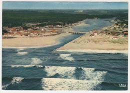 @ CP MIMIZAN PLAGE, VUE AERIENNE SUR LES PLAGES, ENTREE DU COURANT, LANDES 40 - Mimizan Plage