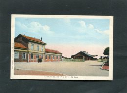 AIRE SUR LA LYS LA GARE FACADE    CIRC  OUI   / 1920  EDIT - Aire Sur La Lys